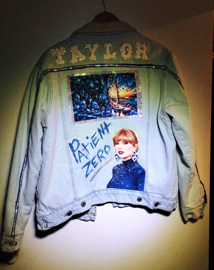 Custom 1-of-1 Taylor Swift denim jacket by designer Jabulani Fuqua El.